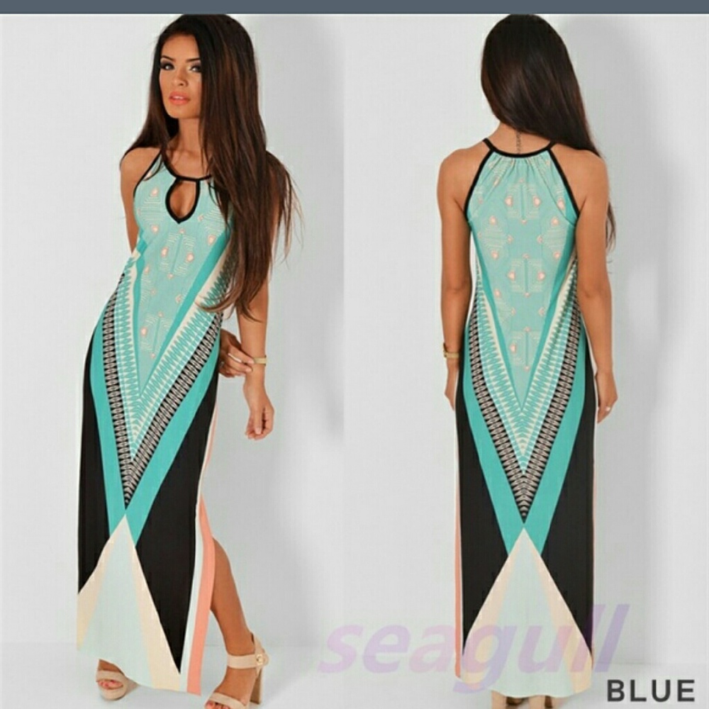 🆕 Green Maxi Dress
